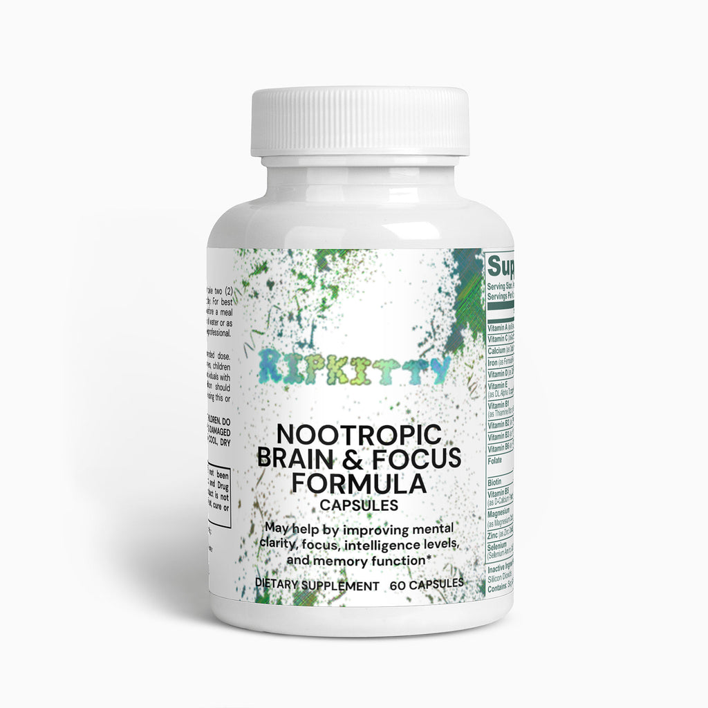 Ripkitty Synapse Surge: Nootropic Brain & Focus Formula (60 Capsules)