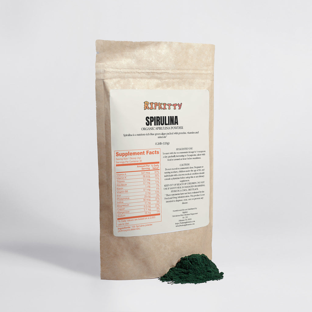 Ripkitty Earth Matrix: Pure Spirulina Powder (120g)