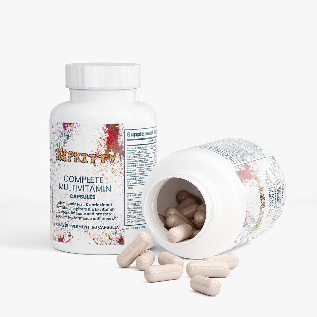 Ripkitty Full-Spectrum Wave: Premium Complete Multivitamin (60 Capsules)