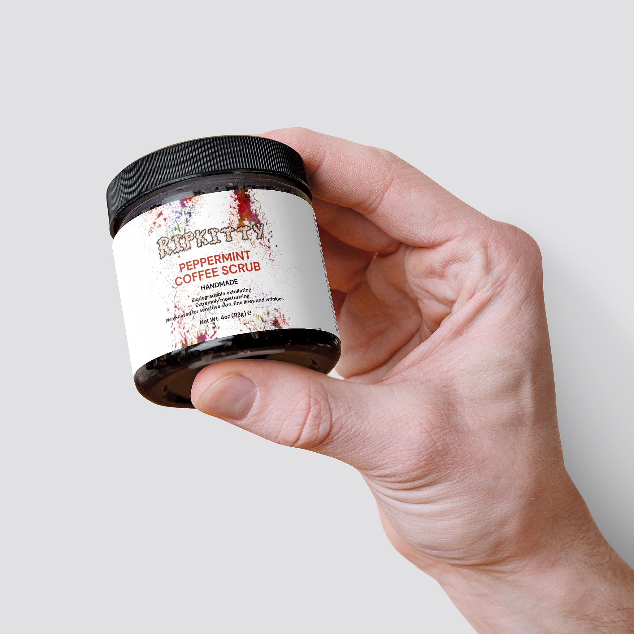 Ripkitty Blood Sea Peppermint Coffee Scrub (4 oz)