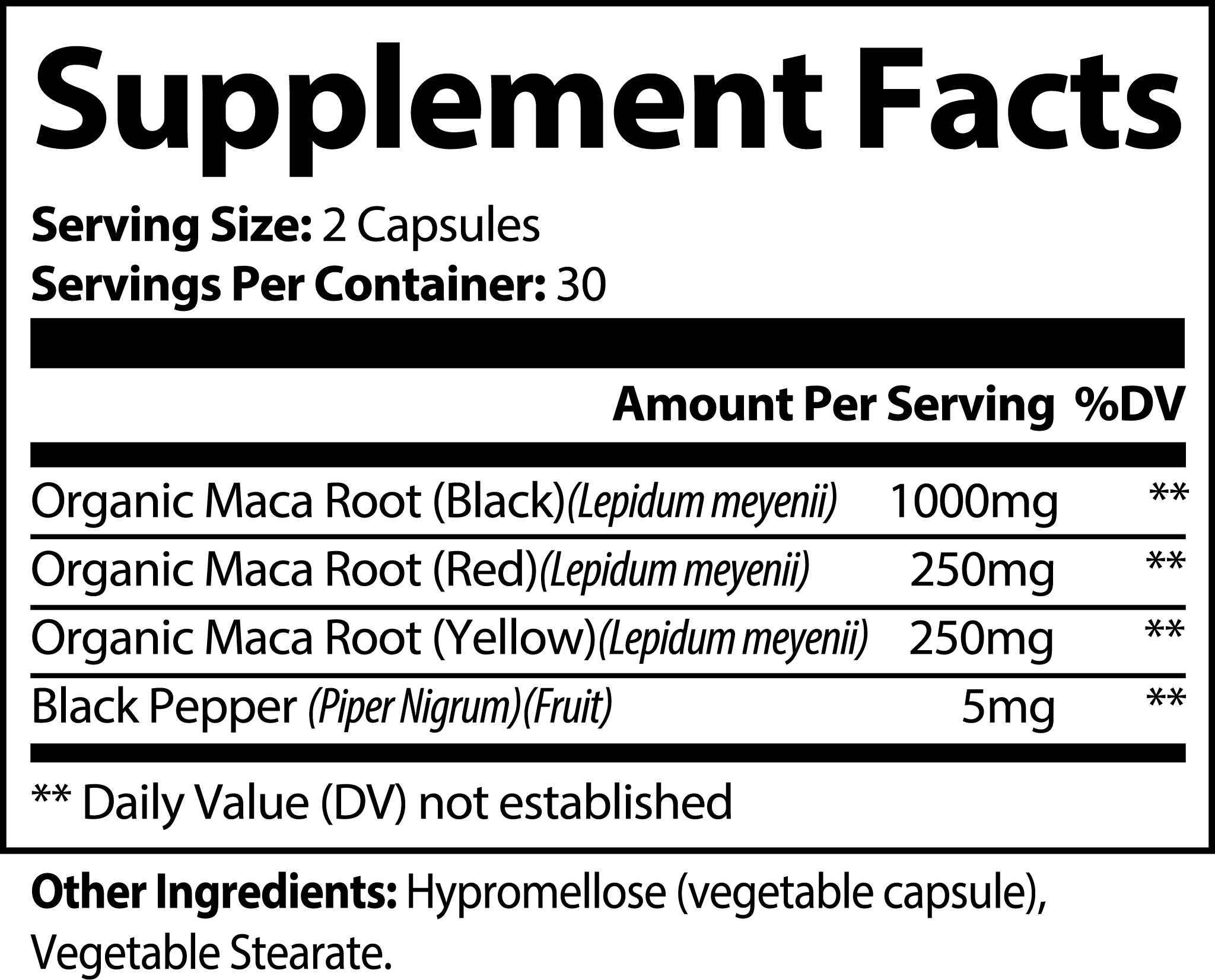Ripkitty Core Heat: Triple Maca Plus Vitality Blend (60 Capsules)